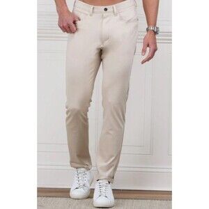 NWT Collars & Co Velocity Pull-On Pants Stone 34x32 Stretch Performance